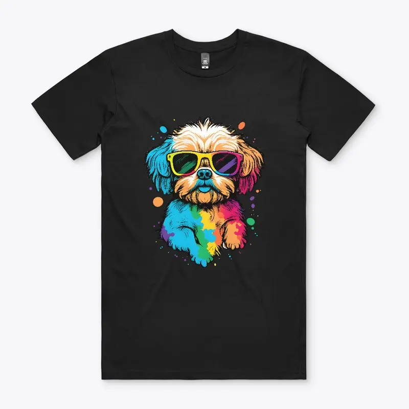 Cute Dog with Glassses